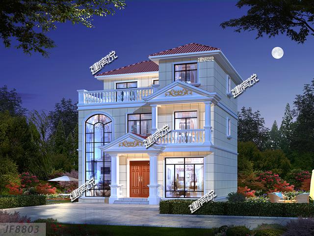 漂亮的三層歐式獨棟別墅，是我見過農村最漂亮的，很值得建一棟。