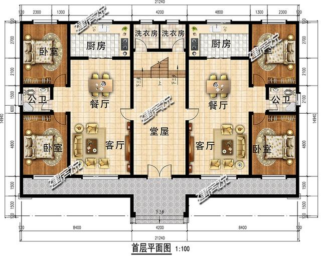 占地293平的雙拼二層別墅，準備享受生活，怎知妯娌吵分了家！