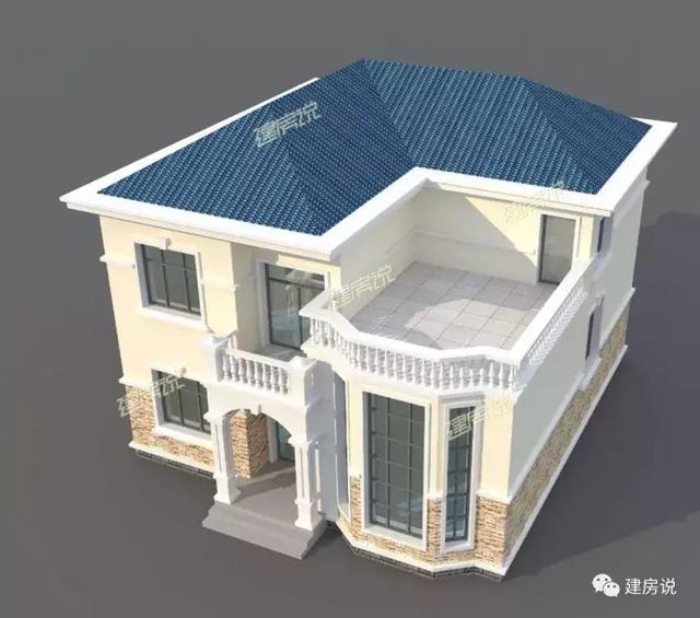 二層經典農村自建房，火爆了全村，建一棟，能成為全村模仿對象。