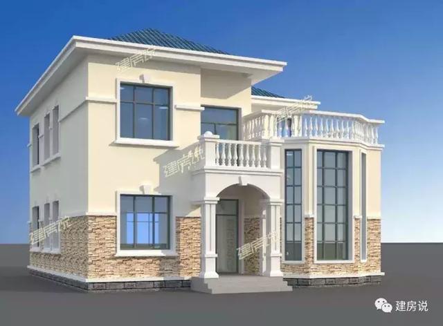 二層經典農村自建房，火爆了全村，建一棟，能成為全村模仿對象。