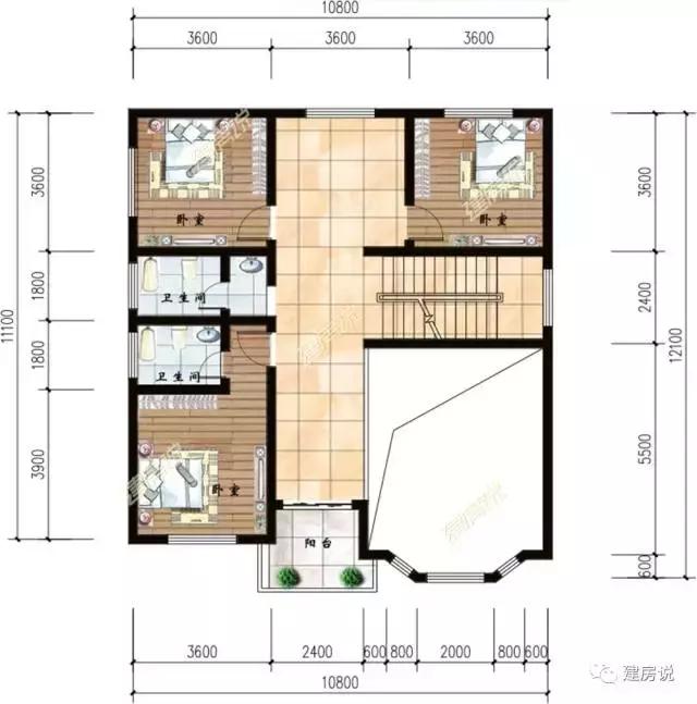 二層經典農村自建房，火爆了全村，建一棟，能成為全村模仿對象。