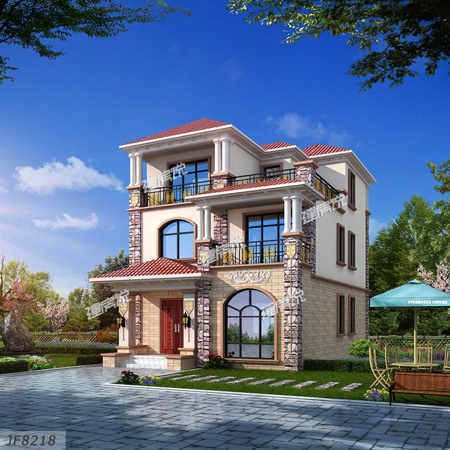 占地102平的三層別墅設計圖，只要20萬就能建成，不容錯過。