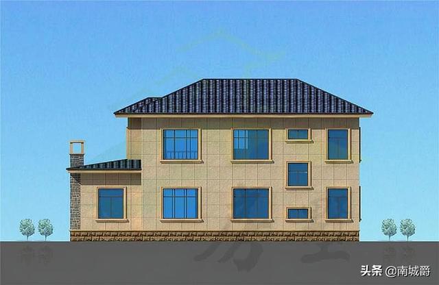 兩層歐式獨棟別墅設(shè)計圖，豪華又不俗氣，建在村里想低調(diào)都難。