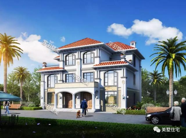 占地188平的三層雙拼別墅設計圖，經濟實用，十里八鄉都來夸。