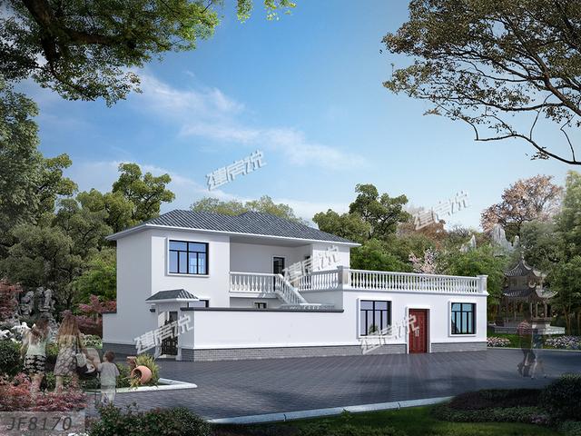 女婿花了幾十萬給兩老蓋了棟漂亮的房子，臉上可有光了。