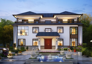 2026新中式農村三層別墅圖，外觀漂亮，看一眼就愛上