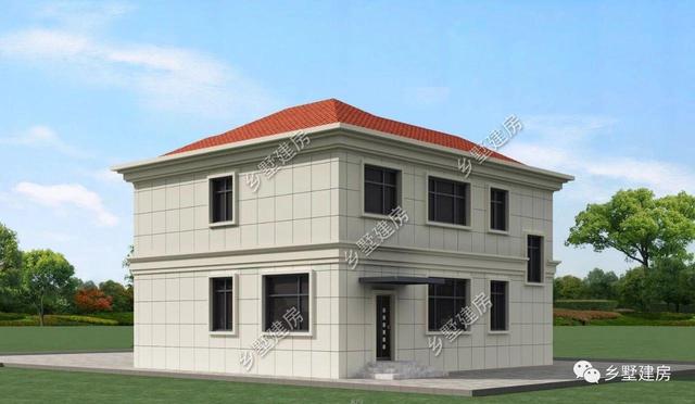 占地116平二層農村小別墅設計圖，大氣時尚，實用經濟，難得一見的好戶型。