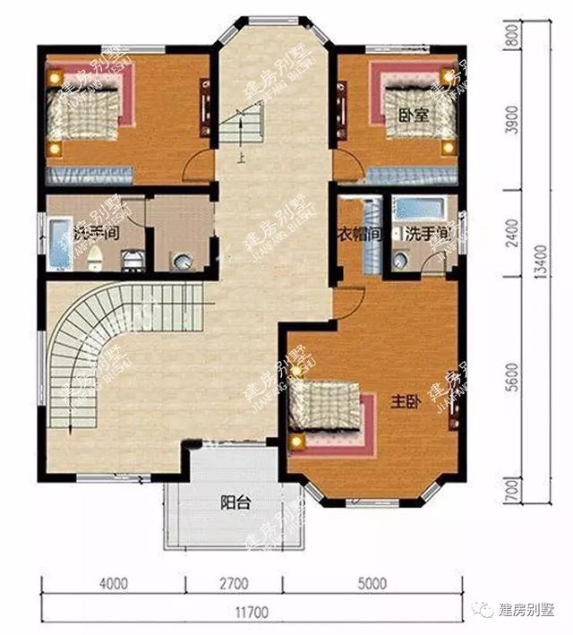 3棟開間接近的三層鄉村別墅，精致漂亮，第二棟采光極好