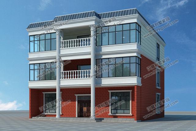 3款平屋頂設(shè)計(jì)的三層別墅設(shè)計(jì)圖，漂亮實(shí)用還洋氣，第1棟帶地下室。