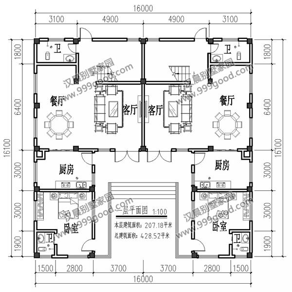 3款平屋頂設(shè)計(jì)的三層別墅設(shè)計(jì)圖，漂亮實(shí)用還洋氣，第1棟帶地下室。