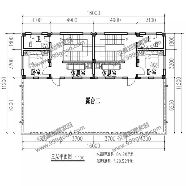 3款平屋頂設(shè)計(jì)的三層別墅設(shè)計(jì)圖，漂亮實(shí)用還洋氣，第1棟帶地下室。