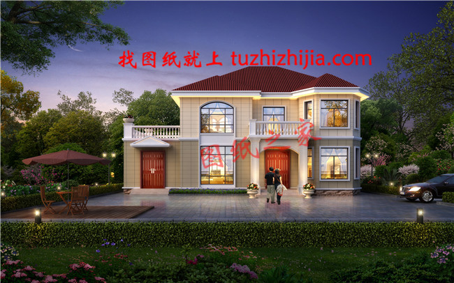 180平米農村二層小別墅設計圖，外觀漂亮，帶露臺