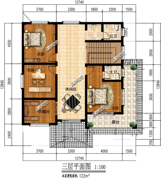 三層新中式別墅，蓋在山腳下，與農村的自然古樸相融，村里人都來串門。