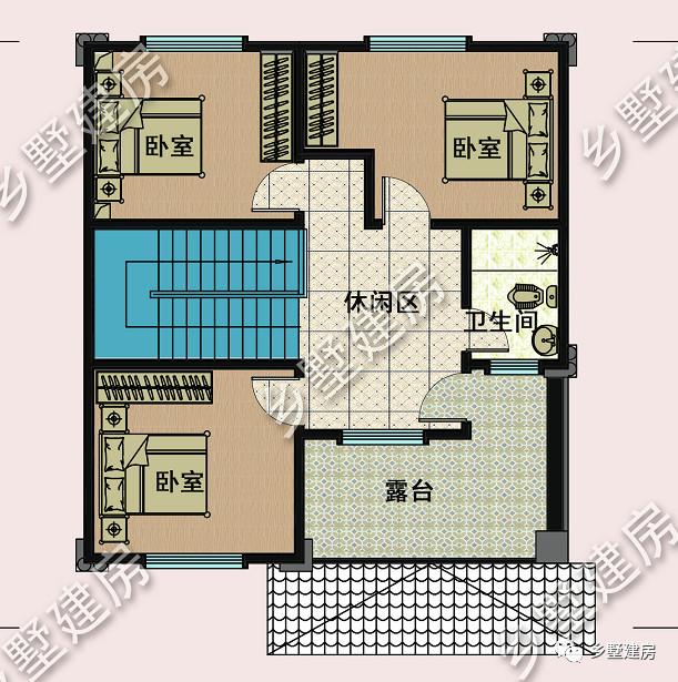 占地90平的三層歐式別墅設計圖，色調溫暖又素雅，南北通透，小宅基地的福音！