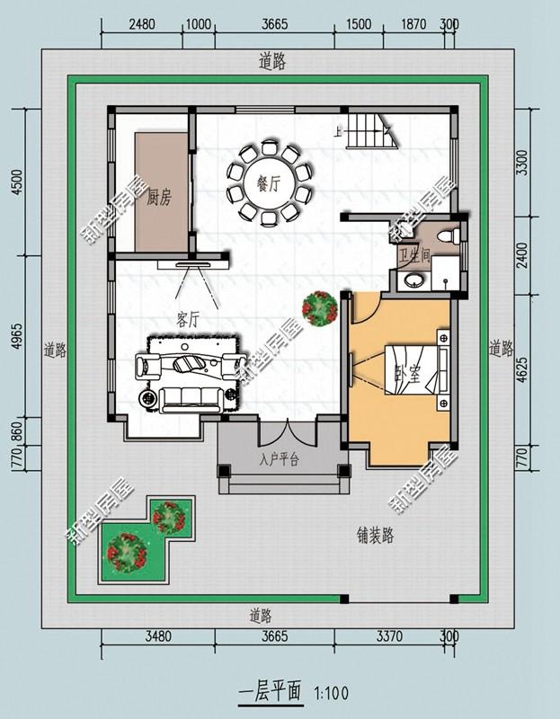5棟二層歐式小洋樓，簡單大方，經(jīng)濟(jì)適用，造價20萬左右。