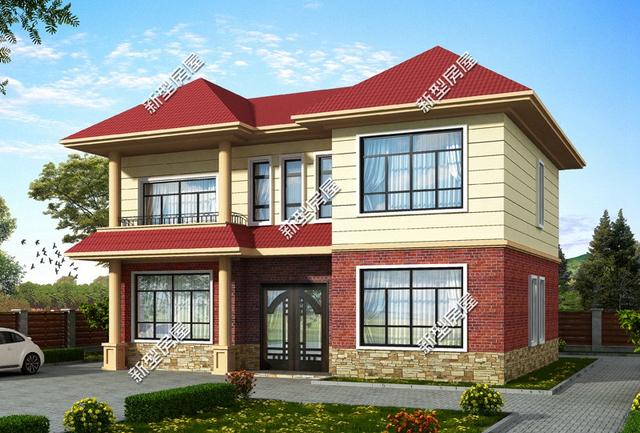 5棟二層歐式小洋樓，簡單大方，經(jīng)濟(jì)適用，造價20萬左右。