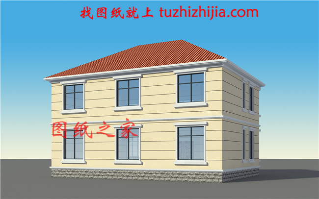 簡(jiǎn)簡(jiǎn)單單的二層樓房的設(shè)計(jì)圖，24萬(wàn)就能搞定