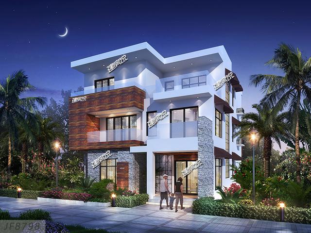 現(xiàn)代風(fēng)三層別墅設(shè)計(jì)圖，時(shí)尚、簡(jiǎn)約、實(shí)用，在農(nóng)村建一棟，驚艷全村。