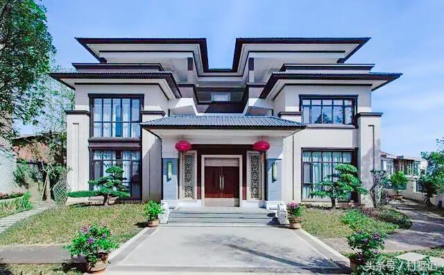 這款新中式三層別墅設計圖，效果圖剛設計出來，就受到廣大建房者的追捧。