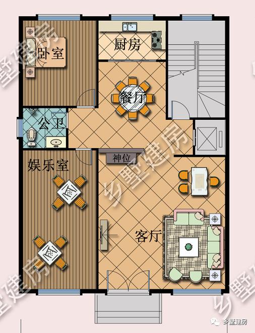 10.26X13.56米的六層徽派別墅設(shè)計(jì)圖，徽派照樣能建高層，那在整個(gè)鎮(zhèn)上，可是最耀眼的呢！