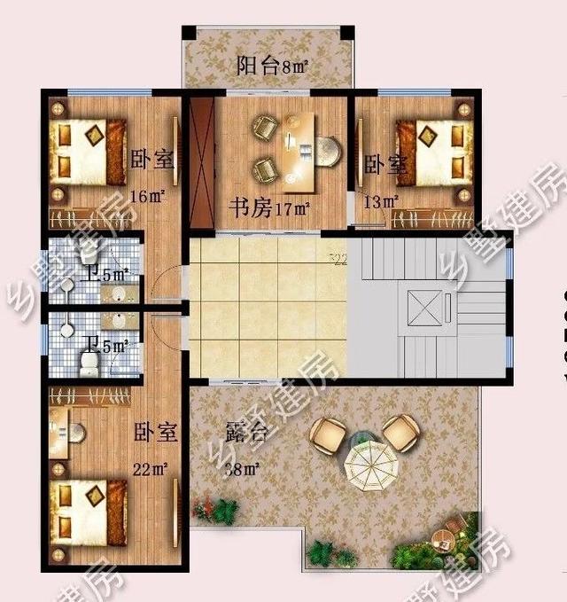 設(shè)計(jì)精美的四層農(nóng)村別墅，四世同堂完美一體，感興趣的一定不能錯(cuò)過。