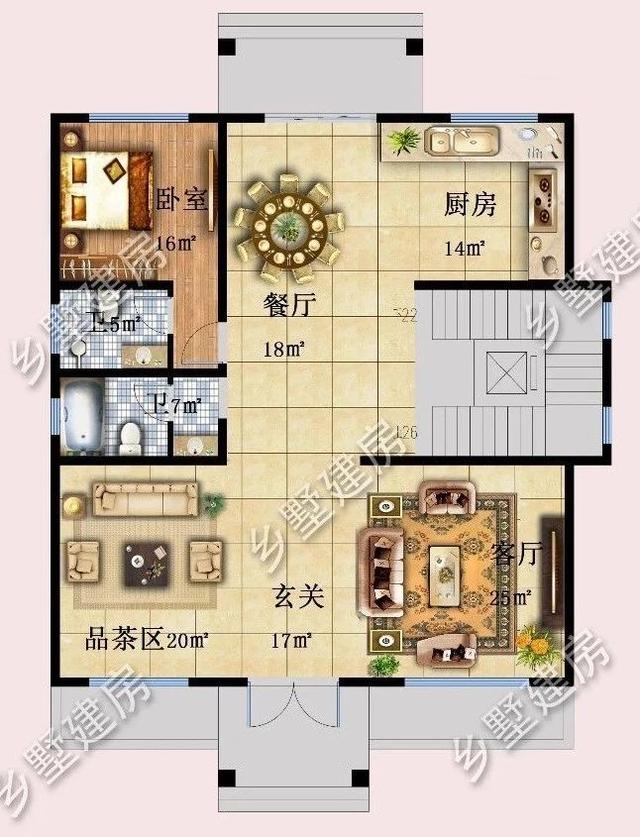 設(shè)計(jì)精美的四層農(nóng)村別墅，四世同堂完美一體，感興趣的一定不能錯(cuò)過。