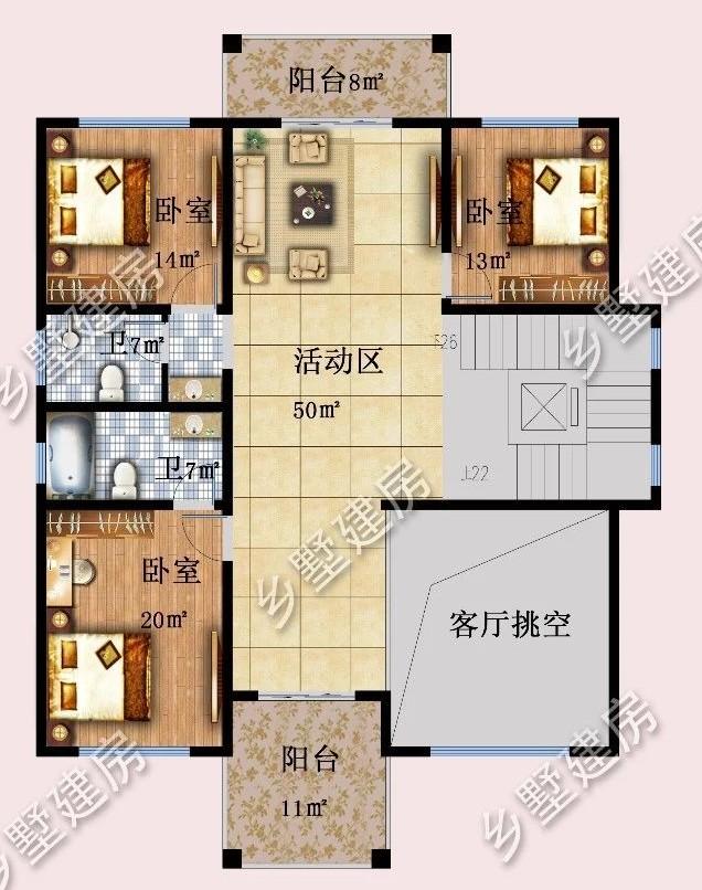 設(shè)計(jì)精美的四層農(nóng)村別墅，四世同堂完美一體，感興趣的一定不能錯(cuò)過。