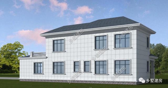 造價(jià)經(jīng)濟(jì)，施工簡(jiǎn)單的二層小別墅戶型，屋頂錯(cuò)落有致，十分有韻味，實(shí)在是農(nóng)村建房上上之選！