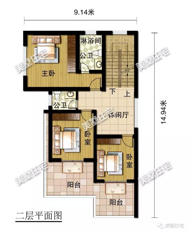 帶悠然小前院的三層現(xiàn)代別墅設(shè)計(jì)圖，清透中不失穩(wěn)重大方，時(shí)尚范十足