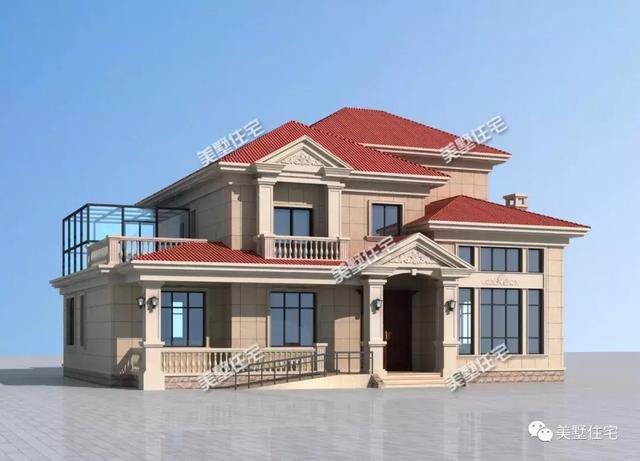 錢(qián)總定制的二層歐式別墅設(shè)計(jì)圖，帶棋牌室和陽(yáng)光房，優(yōu)雅溫暖、不同凡俗。