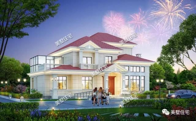 錢(qián)總定制的二層歐式別墅設(shè)計(jì)圖，帶棋牌室和陽(yáng)光房，優(yōu)雅溫暖、不同凡俗。