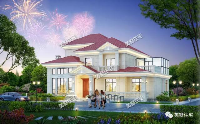 錢(qián)總定制的二層歐式別墅設(shè)計(jì)圖，帶棋牌室和陽(yáng)光房，優(yōu)雅溫暖、不同凡俗。