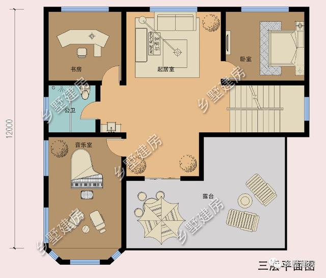 帶半地下室的三層豪華別墅，帶音樂室+健身房+酒窖，很多路人經過也都會停下駐足觀賞，