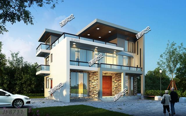 現代風別墅設計圖，精美實用，造型驚艷一級棒