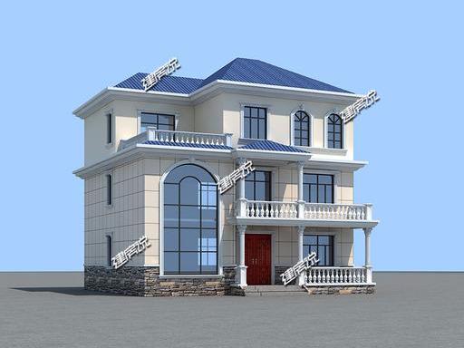 三層歐式別墅設(shè)計(jì)圖，外觀贊布局實(shí)用，30萬就可以建一棟！