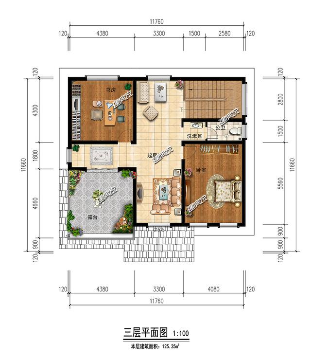 三層歐式別墅設(shè)計(jì)圖，外觀贊布局實(shí)用，30萬就可以建一棟！