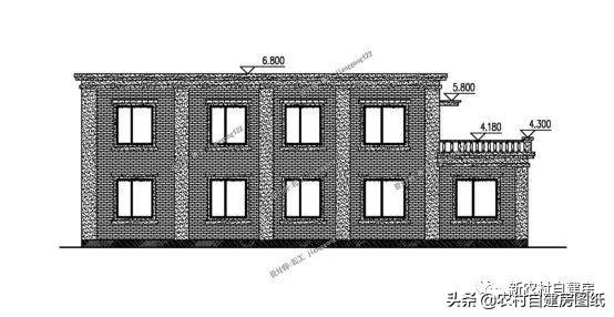 平屋頂別墅設計圖，最適合北方，60萬甩手入住，南方人看了也要爭著建