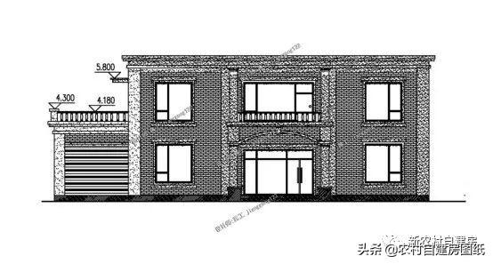 平屋頂別墅設計圖，最適合北方，60萬甩手入住，南方人看了也要爭著建