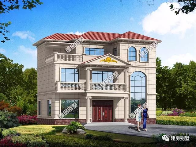 農(nóng)村別墅設(shè)計(jì)圖，14.2×8.6米進(jìn)深小的戶型，簡單為美