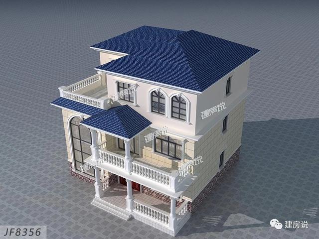 三層精美別墅設計圖，花自己的錢，建漂亮的別墅，過瀟灑的生活