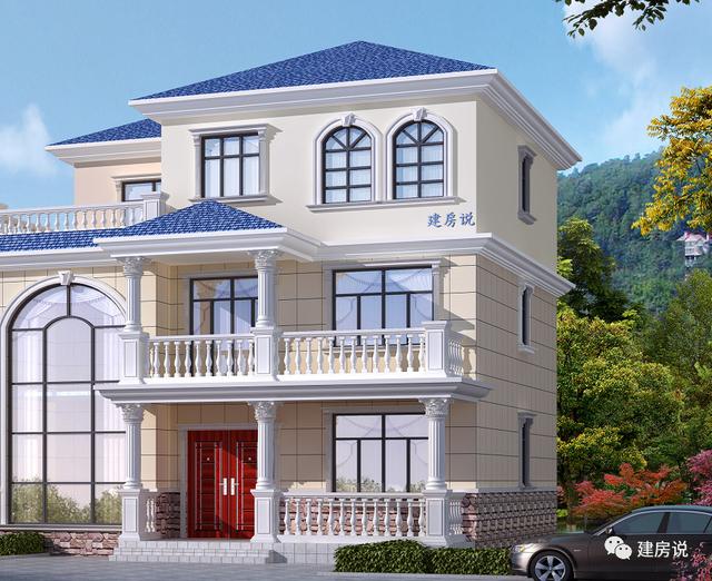 三層精美別墅設計圖，花自己的錢，建漂亮的別墅，過瀟灑的生活