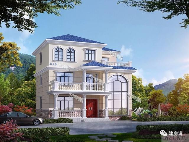 三層精美別墅設計圖，花自己的錢，建漂亮的別墅，過瀟灑的生活