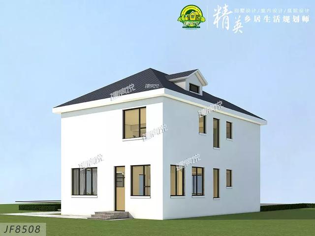 90后都開始建別墅了，二層現代極簡別墅設計圖推薦，30萬搞定