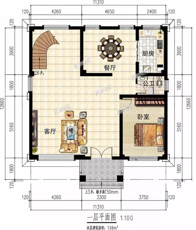 兩款農村別墅設計圖，100平米左右，歐式和現代風格，總有一套適合你！