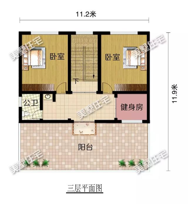 開間11米的實用戶型設(shè)計圖，過年回家建一棟，照顧父母更方便