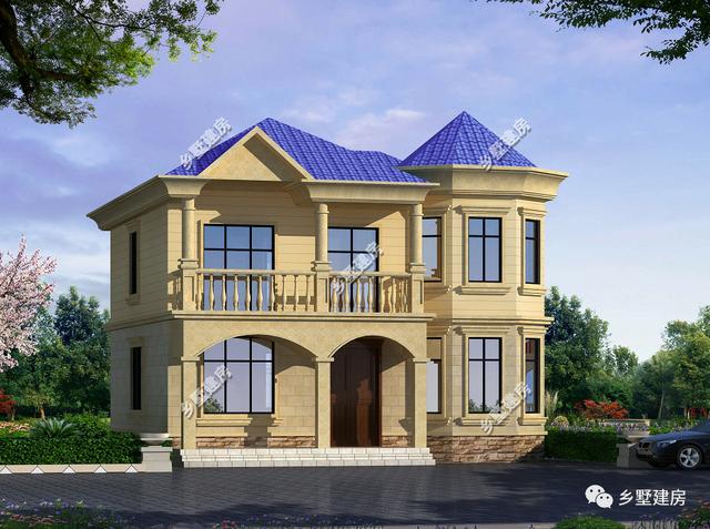 10.5X10.6的農村二層別墅設計圖，外觀俊俏，非常適合農村！