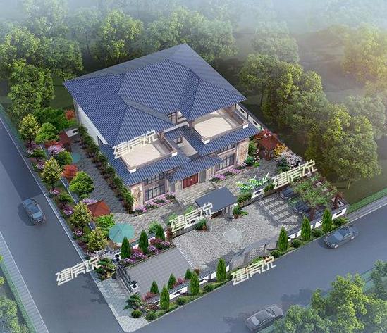 自建別墅設計圖推薦，誰都不服就服傳統的四合院，擁有一棟你是真的牛