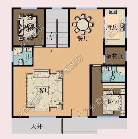 二層自建房屋設計圖，回鄉蓋一棟養老別墅，占地不大省錢又舒心