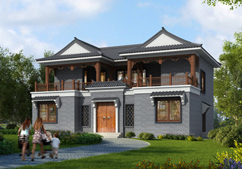 15×10米農村二層四合院自建房戶型圖，小型四合院設計圖