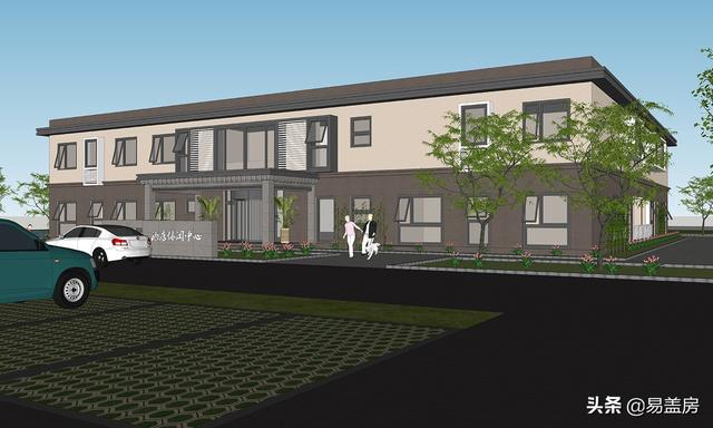 田園主題酒店設計圖紙，兩層蓋出5層的豐富功能